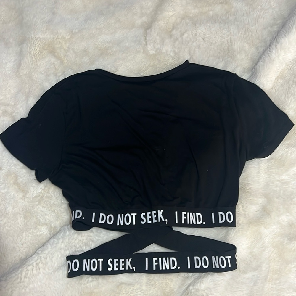 SHEIN black crop top